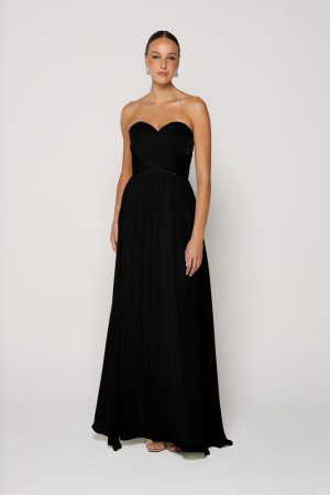 Black Bridesmaid Dress Australia by Tania Olsen