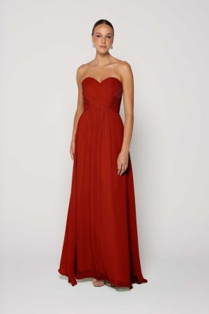 Rust Bridesmaid Dress Australia by Tania Olsen
