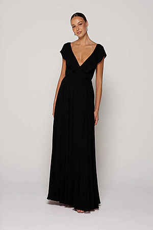 Spritz Black Bridesmaid Dress by Tania Olsen