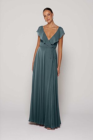 Steel Blue Bridesmaid Dress Australia by Tania Olsen