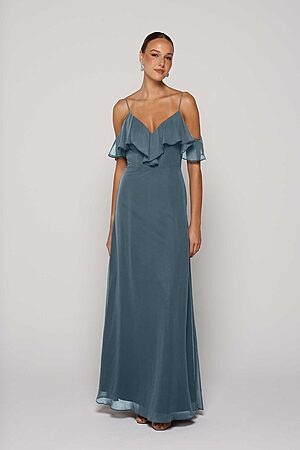 Steel Blue Bridesmaid Dress Australia by Tania Olsen