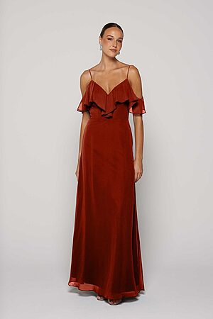 Terracotta Bridesmaid Dress Australia by Tania Olsen