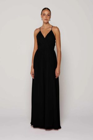 Black Bridesmaid Dress Australia by Tania Olsen