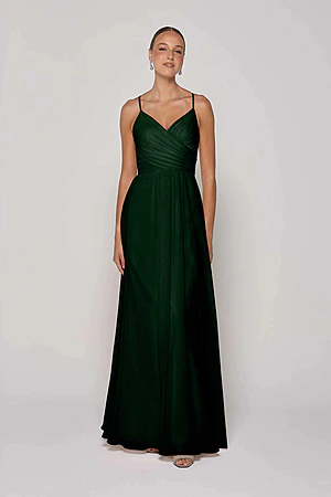 pine green bridesmaid dresses Color Block Woven Summer Maxi Dress – Shuggie & Co main image 0