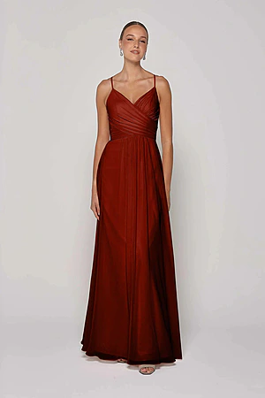 color palette for bridesmaid dresses 11.4 inch wide Terracotta Bridesmaid Bouquet