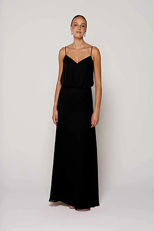 Georgia Black Bridesmaid Dress by Tania Olsen