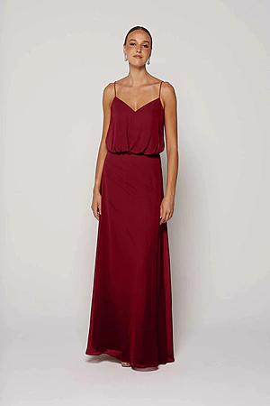 Georgia Red Bridesmaid Dress by Tania Olsen