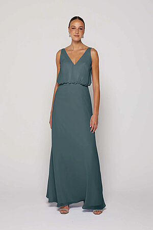 Steel Blue Bridesmaid Dress Australia by Tania Olsen
