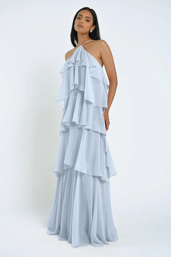 Farley Layered Whisper Blue Bridesmaid Dress by Jenny Yoo