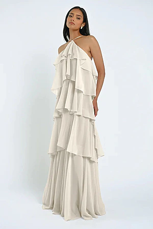 Farley Layered Winter White Bridesmaid Dress by Jenny Yoo