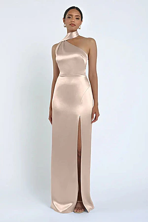 Hepburn Satin Petal Pink Bridesmaid Dress by Jenny Yoo