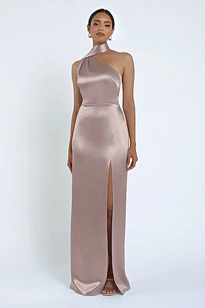 Hepburn Satin Quartz Pink Bridesmaid Dress by Jenny Yoo