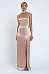 Hepburn Satin Whipped Apricot Bridesmaid Dress by Jenny Yoo