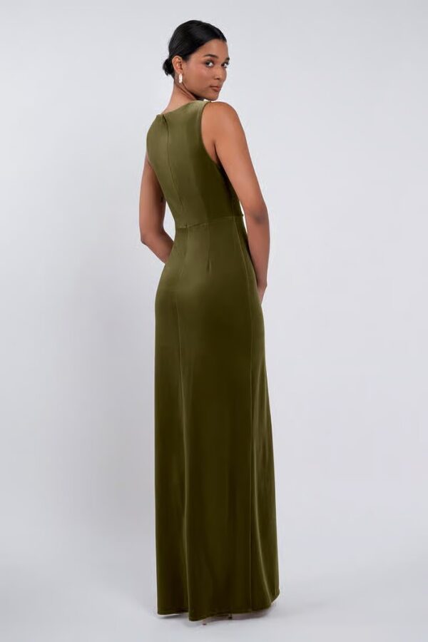 Brielle Velvet Olive Green Bridesmaid Dress Jenny Yoo Try Before You Buy Brielle Bridesmaid Dress by Jenny Yoo - Brielle Velvet Olive Green Bridesmaid Dress Jenny Yoo