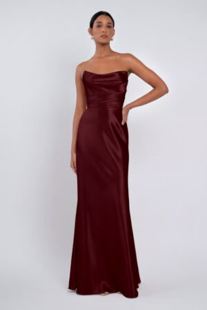 Hibiscus Satin Strapless Bridesmaid Dresses by Jenny Yoo Australia