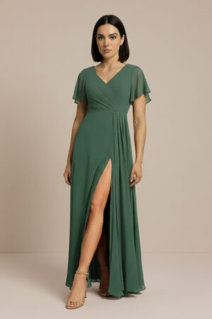Cheap Eucalyptus green Bridesmaid Dress Australia