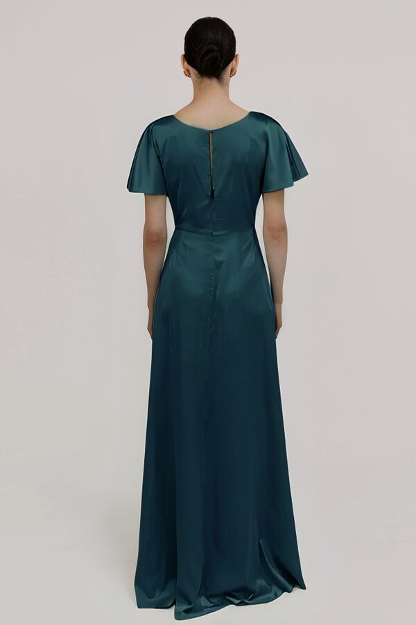 Camilla Emerald Satin Bridesmaids Dresses Camilla Green Bridesmaid Dress by TH&TH
