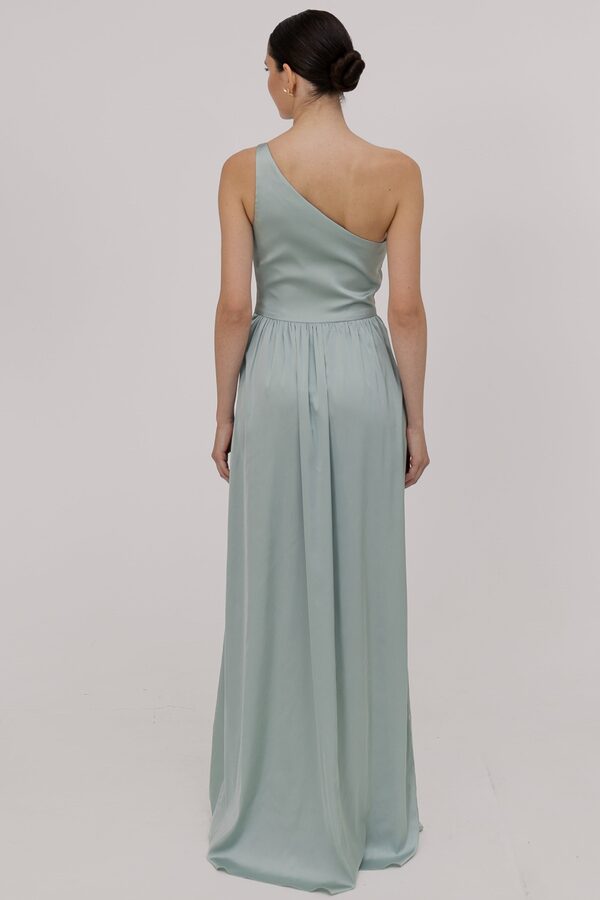 TH_TH_Greta_satin_bridesmaid_dress_in_dusty_eucalyptus_back_view Greta Green Bridesmaid Dress by TH&TH