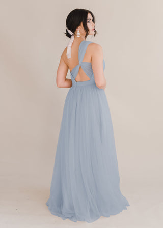 TH_TH_tulle_bridesmaid_dress_Luna_in_dusty_blue_back_model_view TH_TH_tulle_bridesmaid_dress_Luna_in_dusty_blue_back_model_view