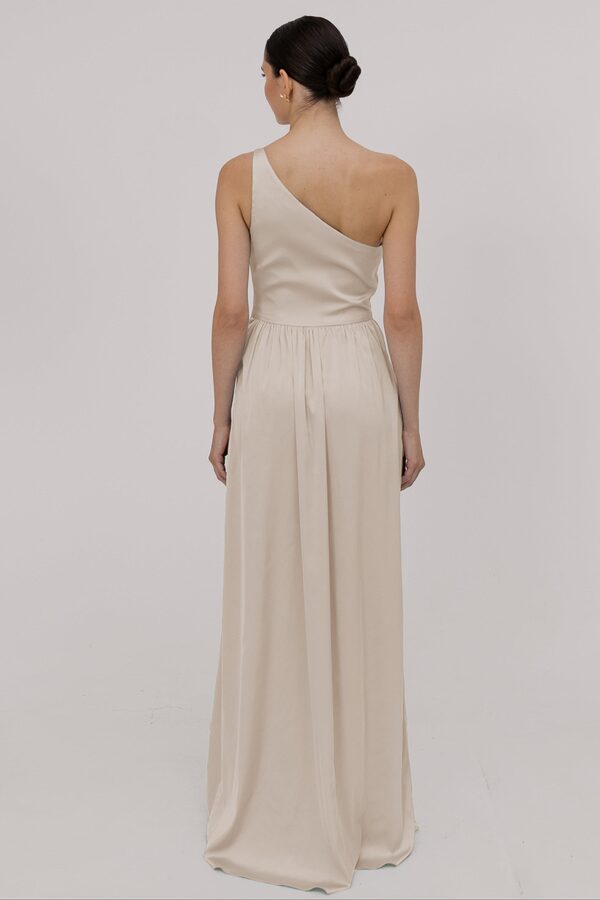 TH_and_TH_Greta_satin_bridesmaid_dress_in_oyster_back_view Greta Neutral Bridesmaid Dress by TH&TH