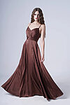 Chocolate Brown Bridesmaid Dresses by TH&TH