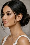 Elena Gold Crystal Drop Bridesmaids Necklace Campaign