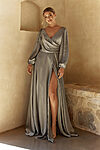 Elora Long Sleeve Sage Green Bridesmaid Dress by Tania Olsen