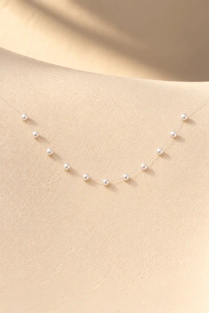 Harper Pearl Choker Bridesmaids Necklace
