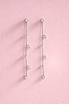 Isla Silver Crystal Vine Bridesmaid Earrings Australia