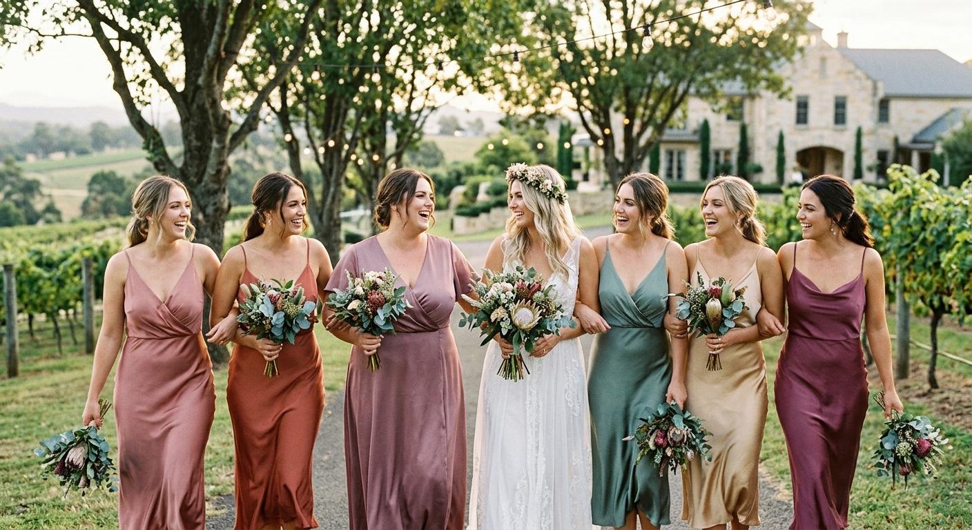 How to Choose Bridesmaid Dress Colours That Work for Every Skin Tone