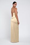 Amaya Yellow Luxe Satin Bridesmaid Dress by Jenny Yoo