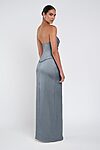 Amaya Grey Luxe Satin Bridesmaid Dress by Jenny Yoo