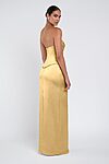 Amaya Yellow Luxe Satin Bridesmaid Dress by Jenny Yoo