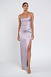 Amaya Purple Luxe Satin Bridesmaid Dress by Jenny Yoo