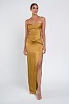 Amaya Gold Luxe Satin Bridesmaid Dress by Jenny Yoo