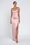 Amaya Blush Luxe Satin Bridesmaid Dress by Jenny Yoo