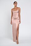 Amaya Pink Luxe Satin Bridesmaid Dress by Jenny Yoo