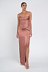 Amaya Pink Luxe Satin Bridesmaid Dress by Jenny Yoo