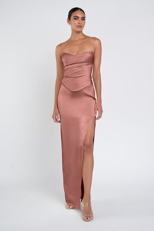 Amaya Wild Rose by Jenny Yoo Amaya Pink Luxe Satin Bridesmaid Dress by Jenny Yoo
