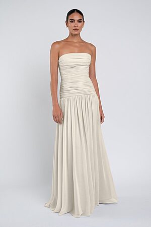 sachin and babi light blue dress Jenny Yoo Collection Kiara Tie Back Chiffon Maxi Dress Size 2