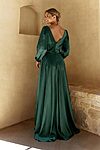 Elora Long Sleeve Satin Emerald Bridesmaid Dress by Tania Olsen