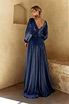 Elora Long Sleeve Satin Navy Bridesmaid Dress by Tania Olsen