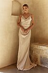 Essie bridesmaid dress by Tania Olsen in Champagne, front view