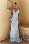 Essie bridesmaid dress by Tania Olsen in Pale Blue, front view