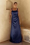 Eve Navy Bridesmaid Dress by Tania Olsen, front view