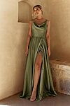 Evone Olive Bridesmaid Dress by Tania Olsen - Front View