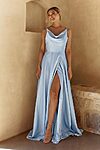 Evone Pale Blue Bridesmaid Dress by Tania Olsen - Front View