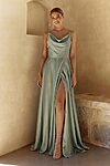 Evone Sage Bridesmaid Dress by Tania Olsen - Front View