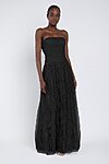 black Gladys bridesmaid dress by Jenny Yoo, light taffeta gown, front view