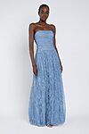 cornflower Gladys bridesmaid dress by Jenny Yoo, light taffeta gown, front view